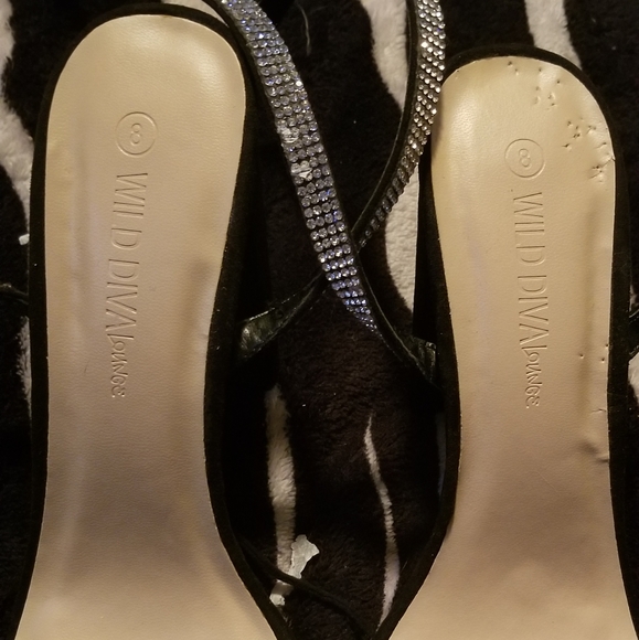 Trendy diamond Lace up block heels 💎 - Picture 3 of 5